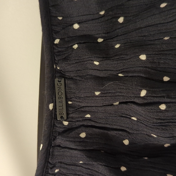 Billabong Long Sleeve Mini Polka Dot Dress - Picture 8 of 14